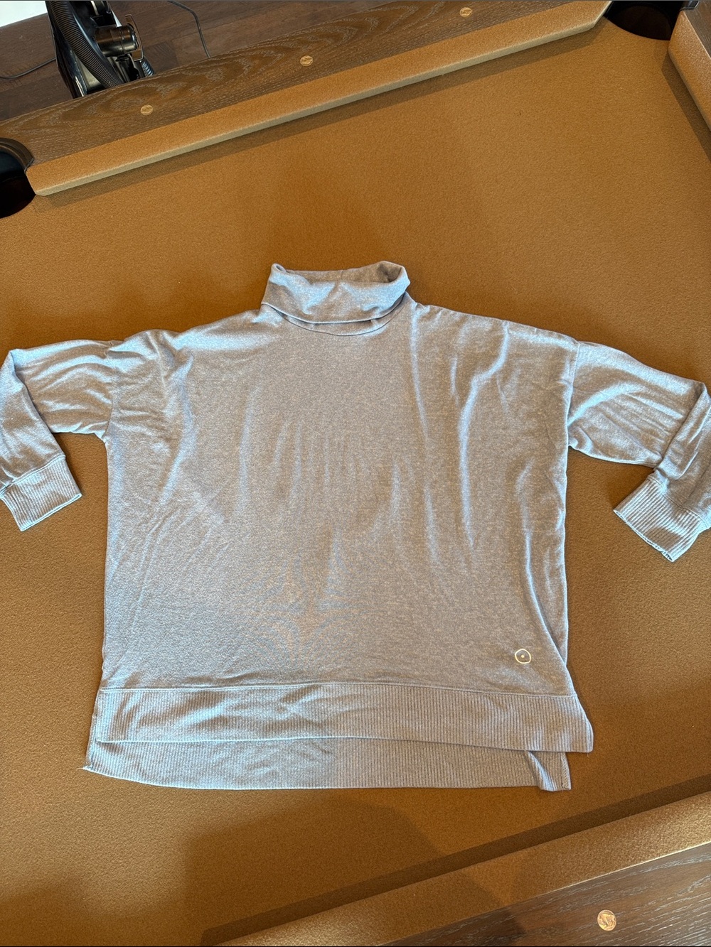 Sunday Citizen Light Blue Turtleneck Top  - Cozy Long Sleeve Shirt